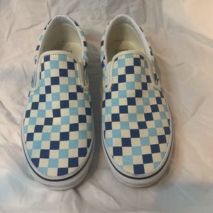 Blue Checkered Vans